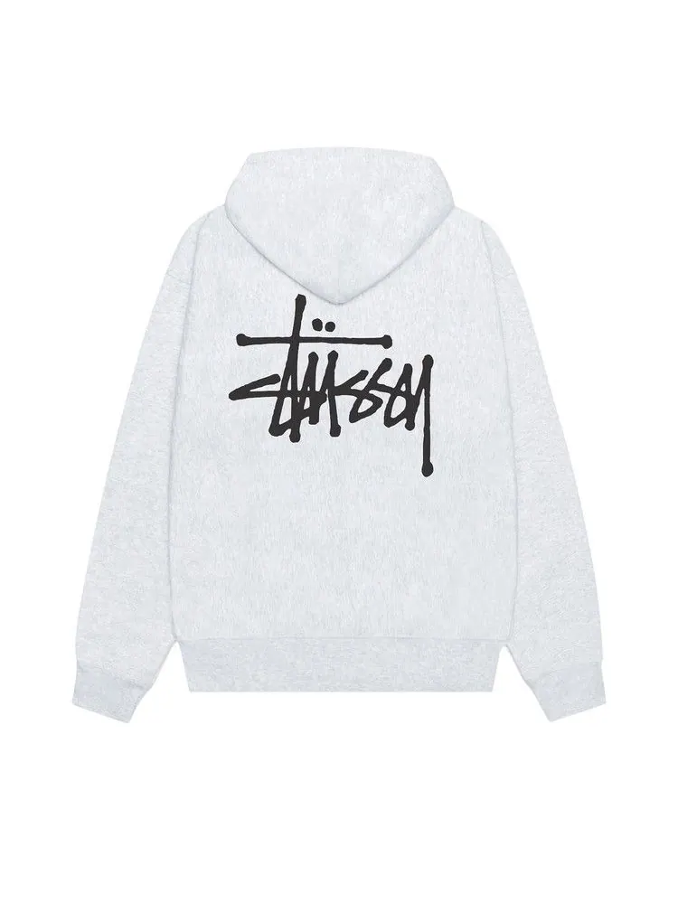 Худи Stussy Basic Zip Hoodie — изображение 2 из 2, пепельный вереск