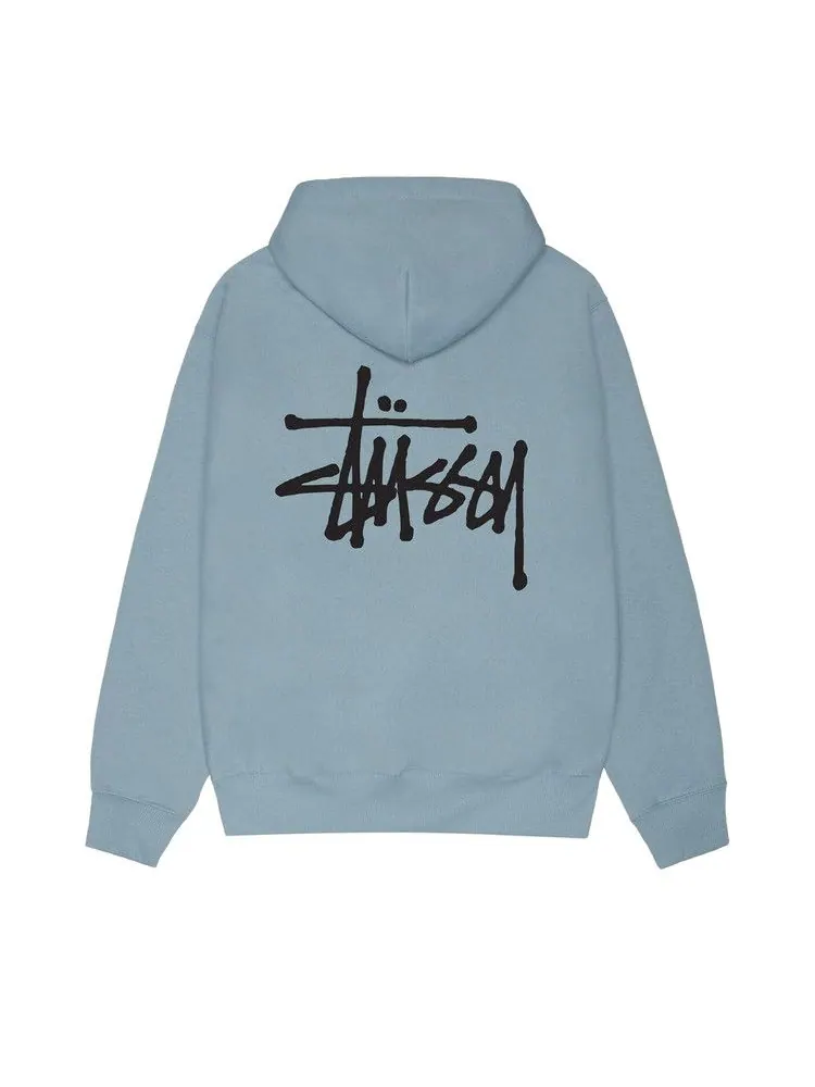 Худи Stussy Basic Zip Hoodie — изображение 2 из 2, серый