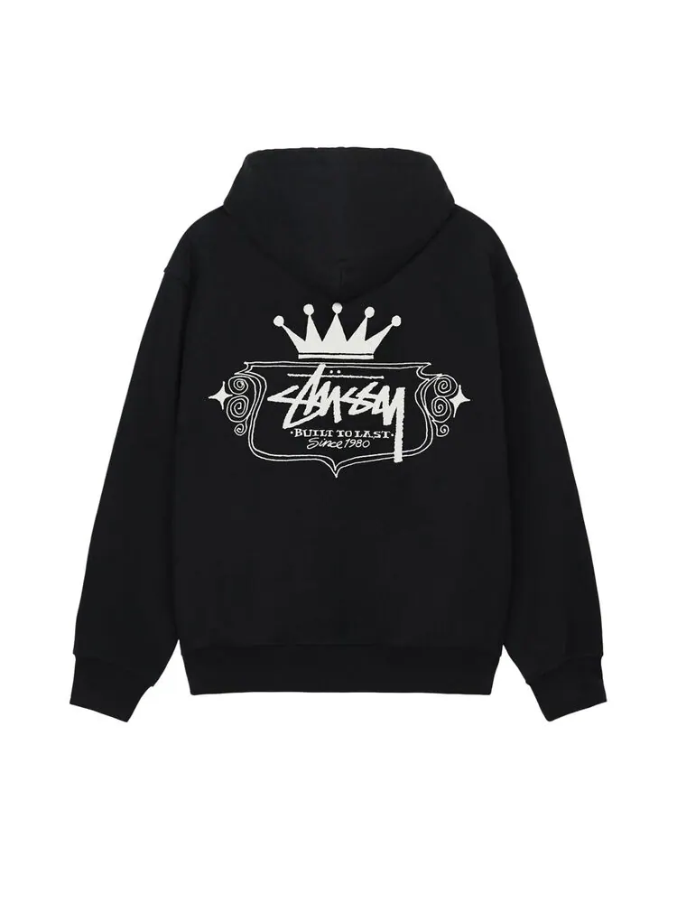 Худи Stussy Built To Last Zip Hoodie — изображение 2 из 2, черный