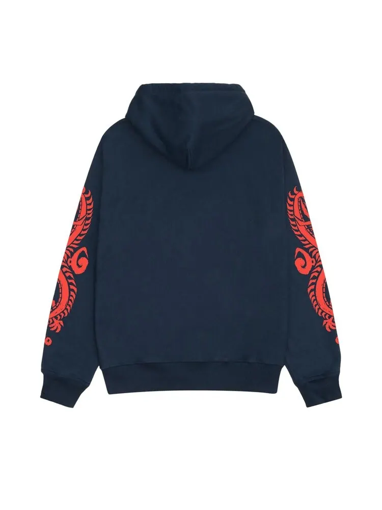 Худи Stussy Dragons Zip Hoodie — изображение 2 из 2, синий