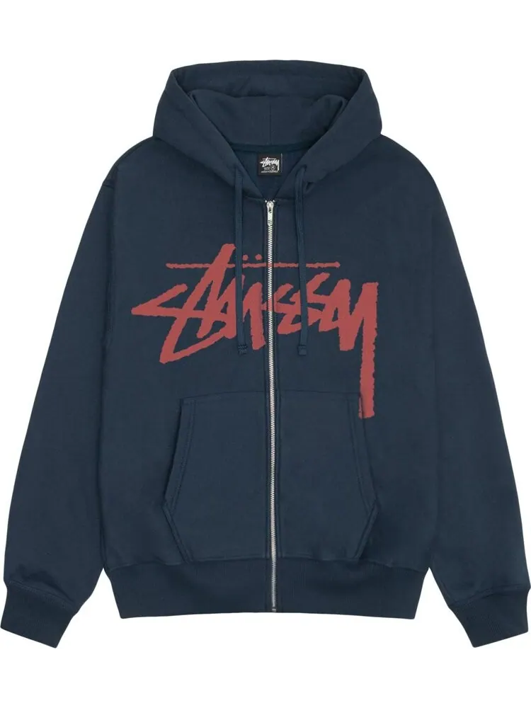Худи Stussy Stock Zip 'Navy'