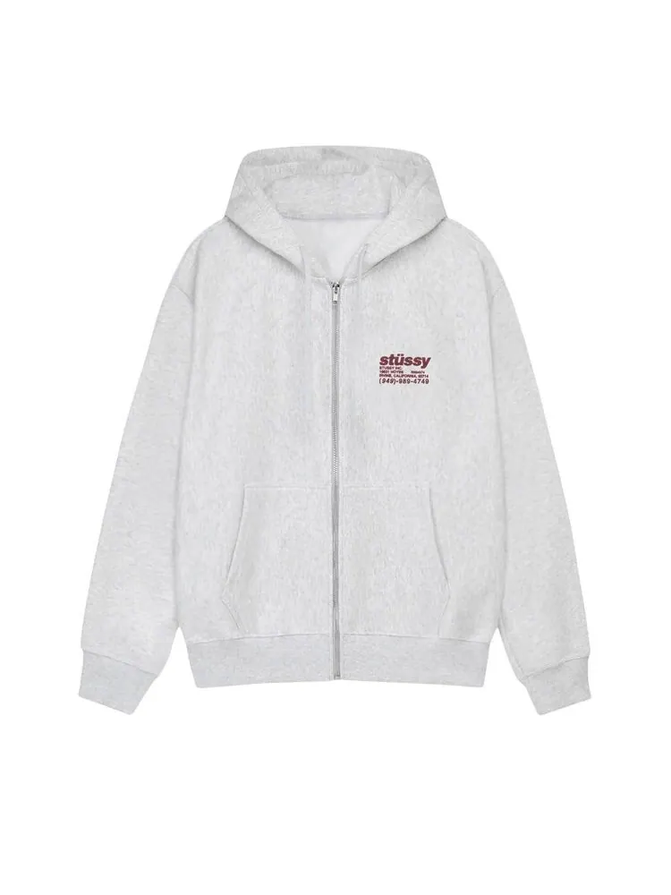 Худи Stussy DNA Zip Hoodie Ash Heather