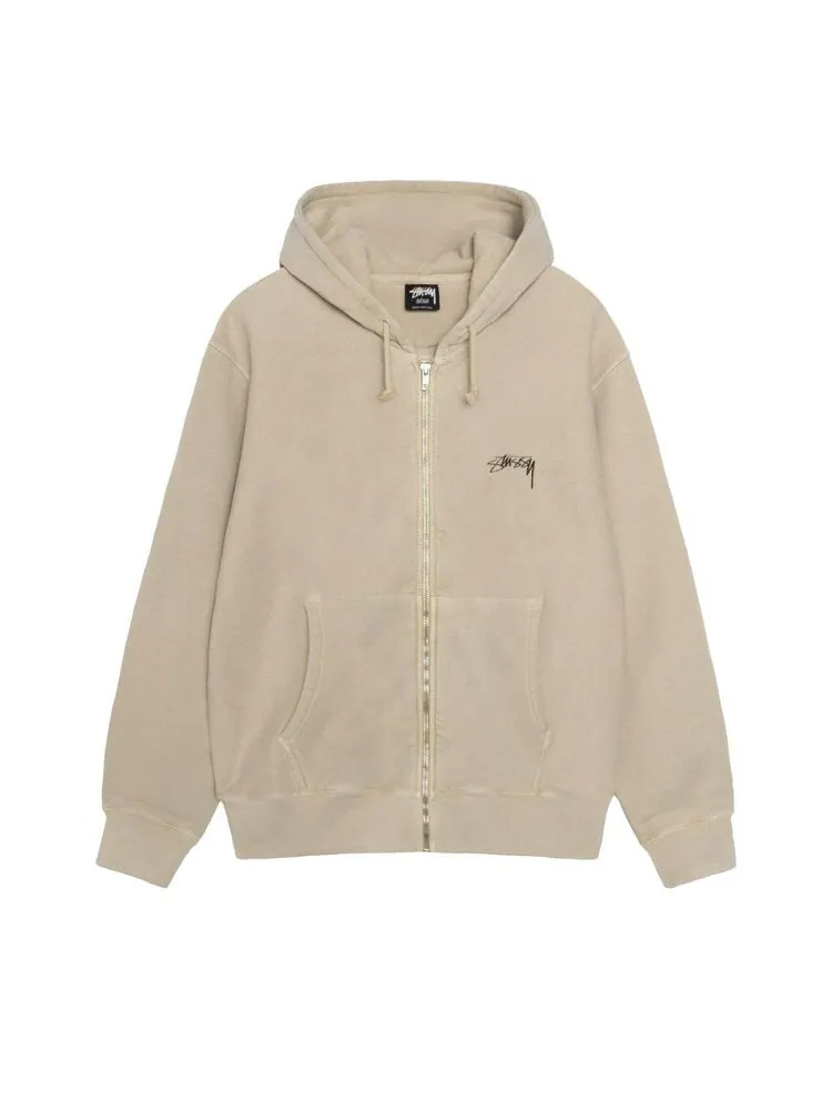Худи Stussy Pigment Dyed Buana Zip Hoodie Khaki