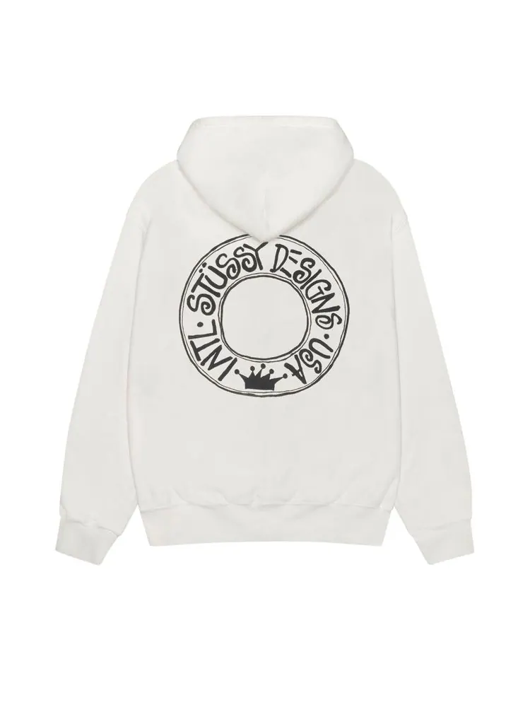 Худи Stussy Pigment Dyed Buana Zip Hoodie 'Natural' — изображение 2 из 2, прозрачный