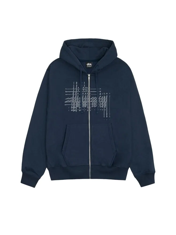 Худи Stussy Refracted Zip Hoodie