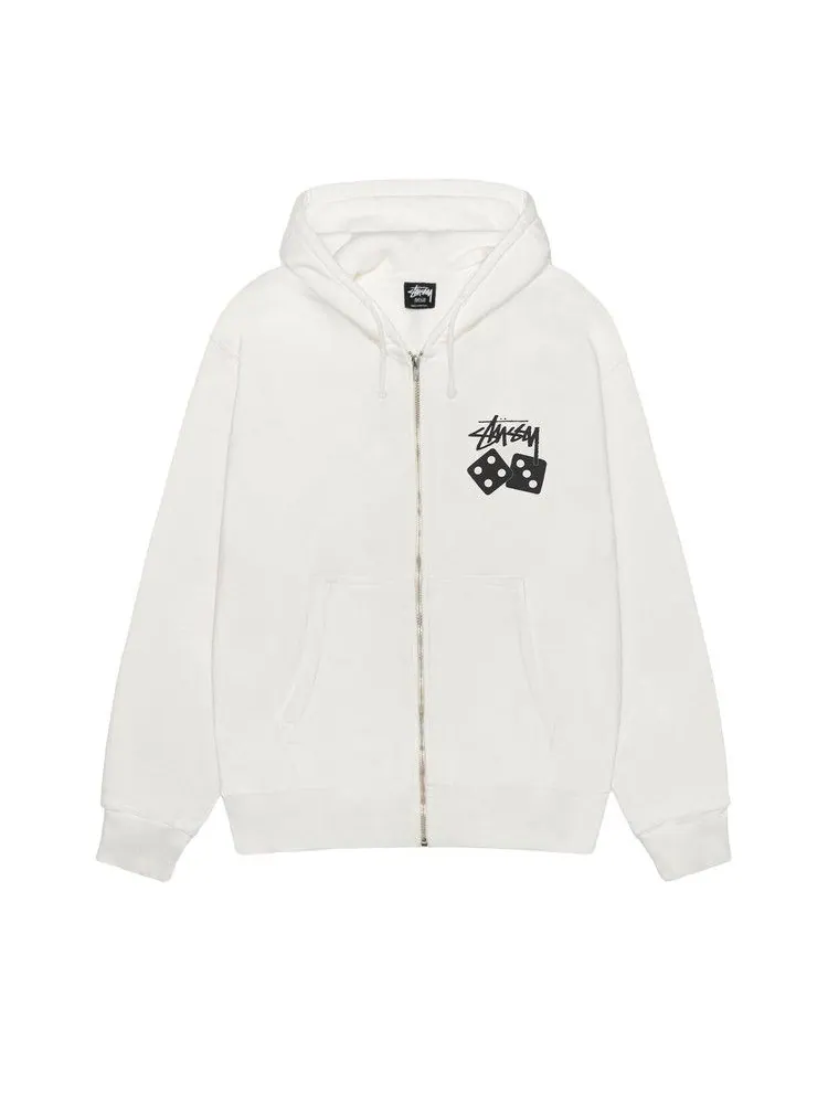 Худи Stussy Dice Zip Hoodie Pigment Dyed