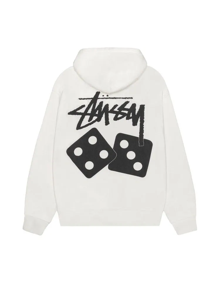 Худи Stussy Dice Zip Hoodie Pigment Dyed — изображение 2 из 2, прозрачный