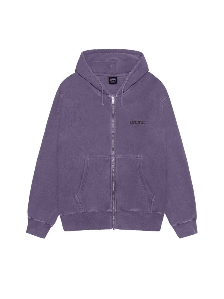 Худи Stussy Jumbo Zip Hoodie Pigment Dyed