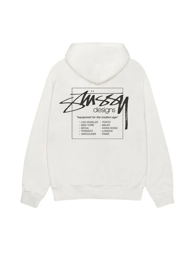 Худи Stussy Modern Age Zip Hoodie Pigment Dyed — изображение 2 из 2, прозрачный