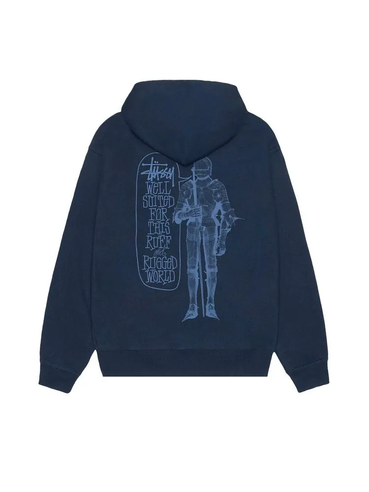 Худи Stussy Well Suited Zip Hoodie — изображение 2 из 2, темно-синий