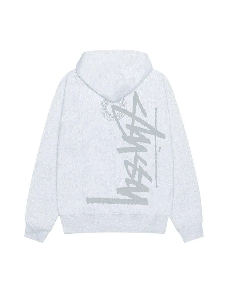 Худи Stussy Buana Stock Zip Hoodie — изображение 2 из 2, пепельный вереск