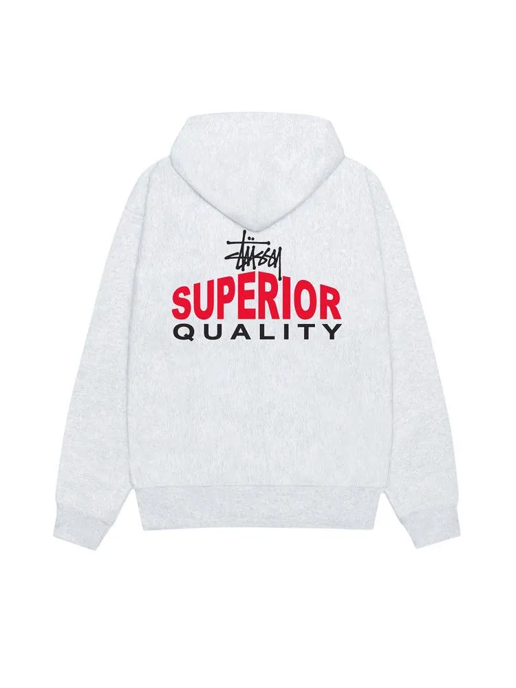 Худи Stussy Superior Quality Zip Hoodie — изображение 2 из 2, пепельный вереск
