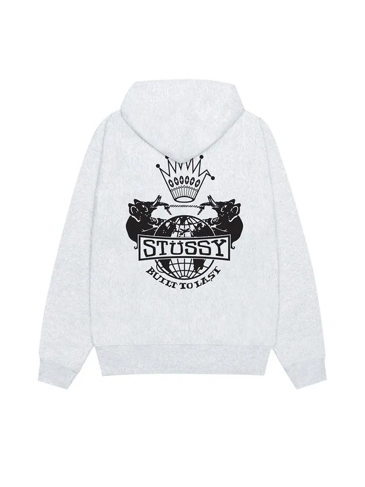 Худи Stussy Built To Last Zip Hoodie — изображение 2 из 2, пепельный вереск