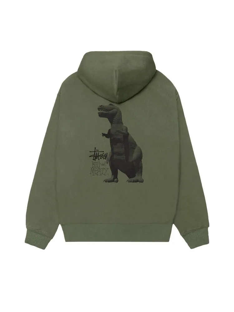 Худи Stussy Big & Meaty Zip Hoodie — изображение 2 из 2, оливковый