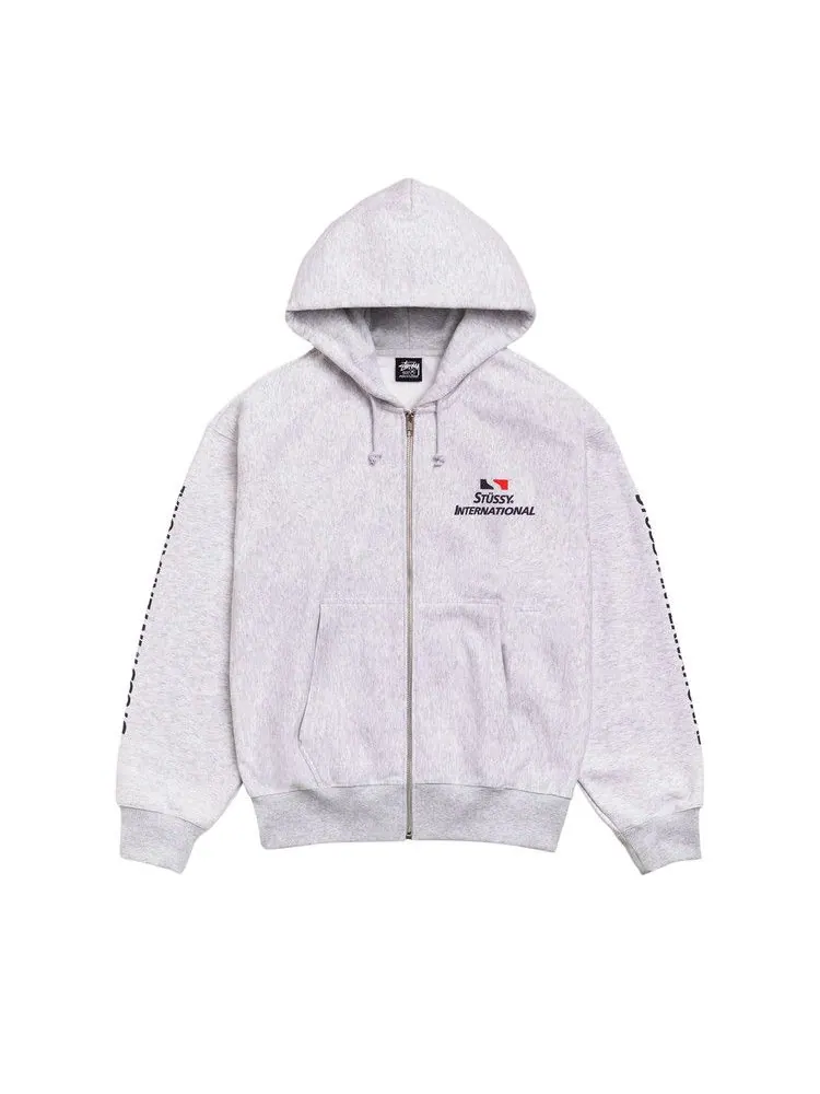 Худи Stussy International Zip Hoodie 'Ash Heather'