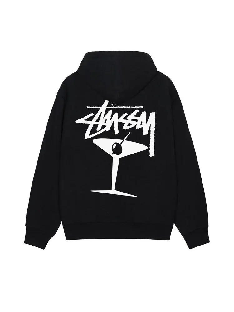 Худи Stussy Martini Zip Hoodie — изображение 2 из 2, черный
