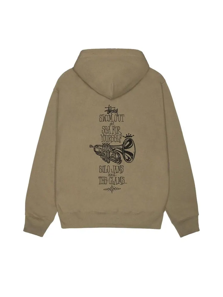 Худи Stussy Swim Out Zip Hoodie — изображение 2 из 2, армейский