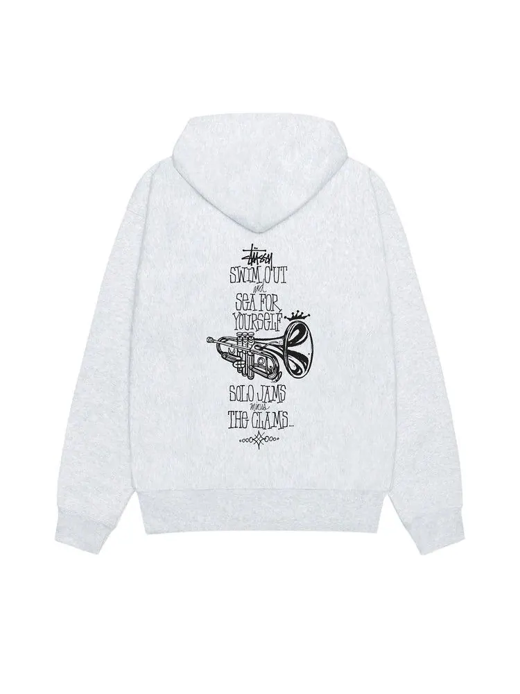 Худи Stussy Swim Out Zip Hoodie — изображение 2 из 2, пепельный вереск