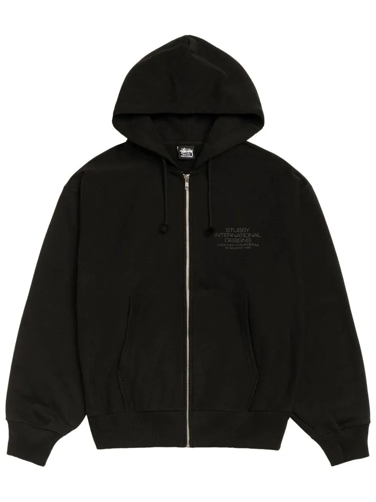 Худи на молнии Stussy International Designs