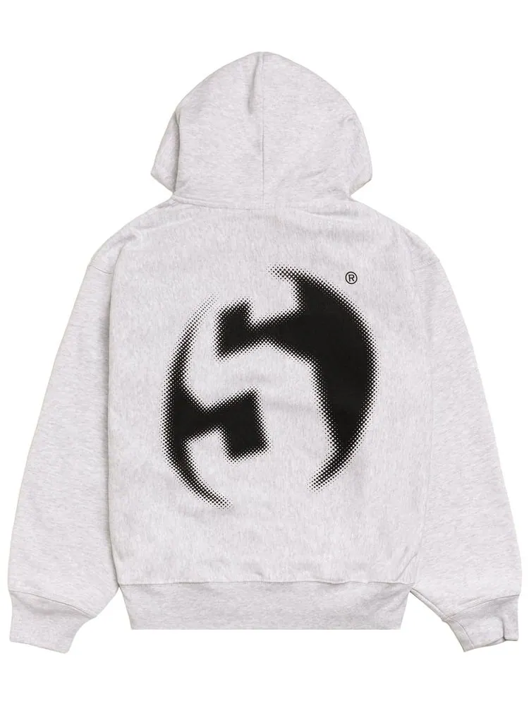 Худи на молнии Stussy Lens — изображение 2 из 2, серый