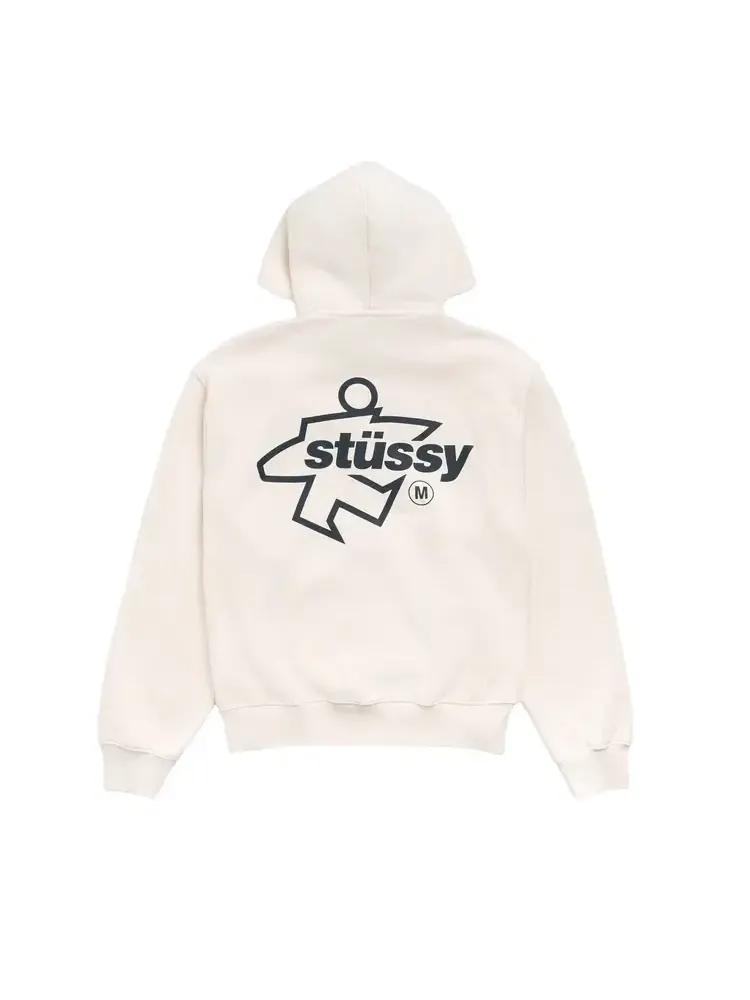 Худи на молнии Stussy Surf Size — изображение 2 из 2, бежевый