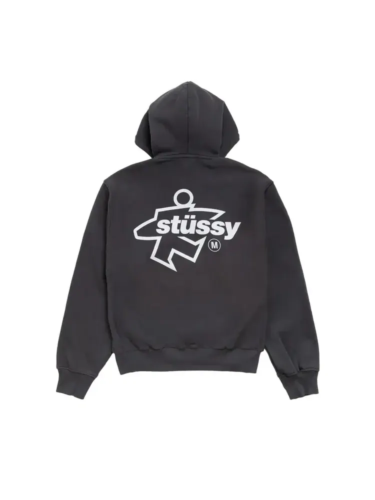 Худи на молнии Stussy Surf Size — изображение 2 из 2, черный