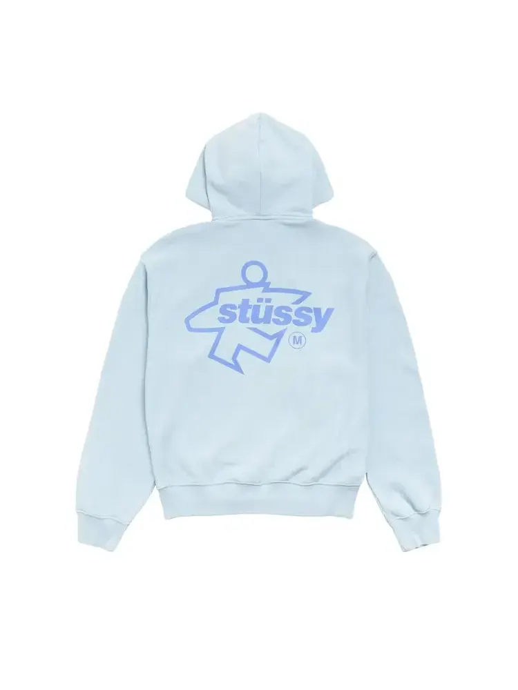 Худи на молнии Stussy Surf Size — изображение 2 из 2, синий