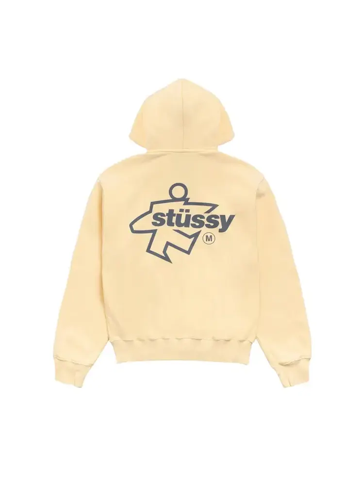 Худи на молнии Stussy Surf Size — изображение 2 из 2, желтый