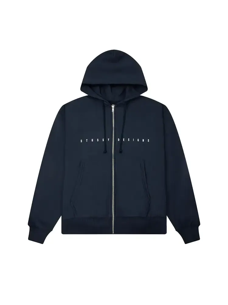 Толстовка Stussy S Box Zip Hoodie 'Navy'