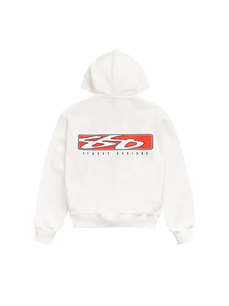 Худи Stussy S Box Zip 'Off White' — изображение 2 из 2, белый