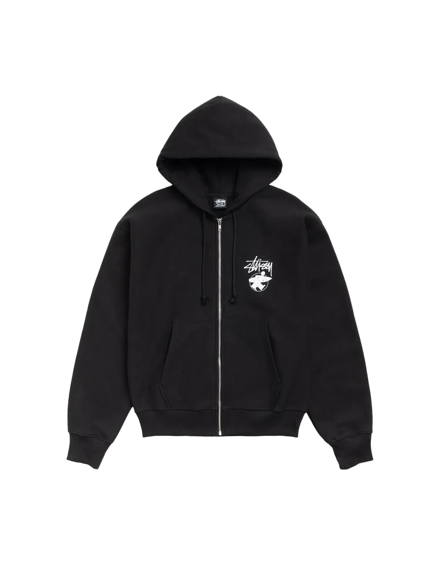 Худи на молнии Stussy Long Haul Zip Hood