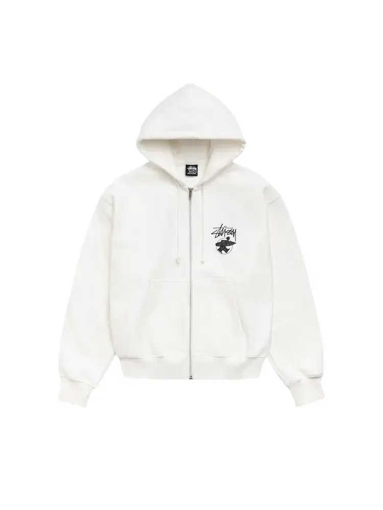 Толстовка Stussy Long Haul Zip Hoodie 'Off White'