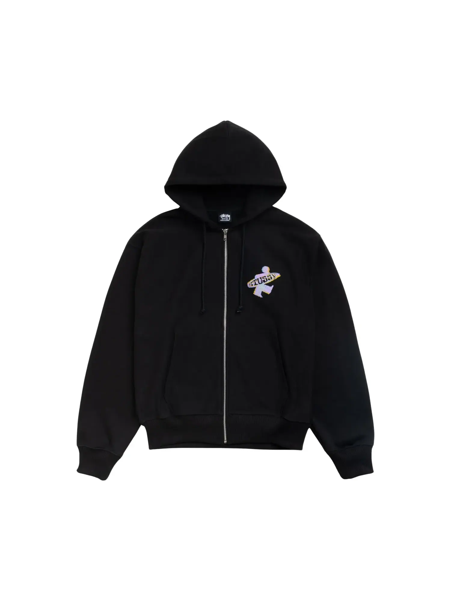 Худи на молнии Stussy Dot Surf Puff Print