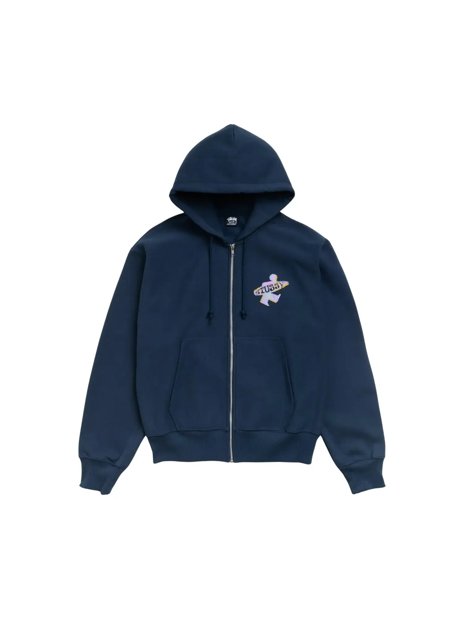 Толстовка на молнии Stussy Dot Surf Puff Print