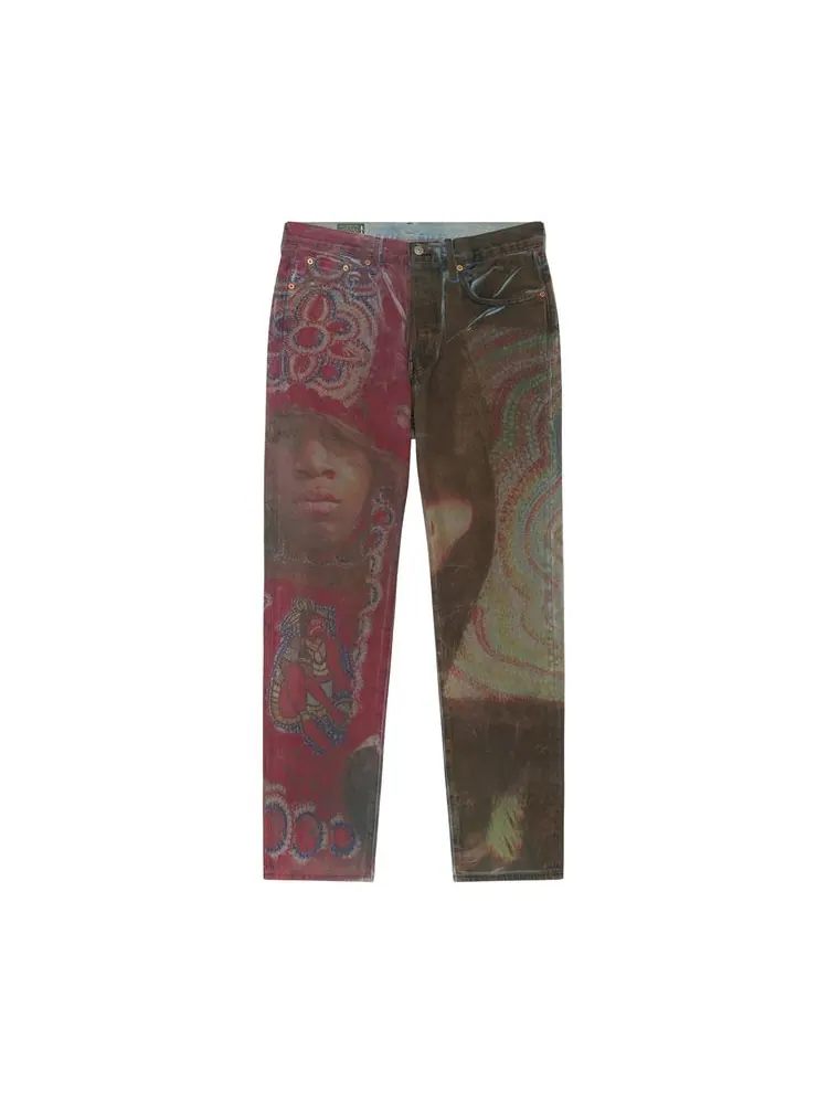 Джинсы Denim Tears x Levi's Denim Tears Big Chief Demond 568 Denim Jeans 'Multicolor'
