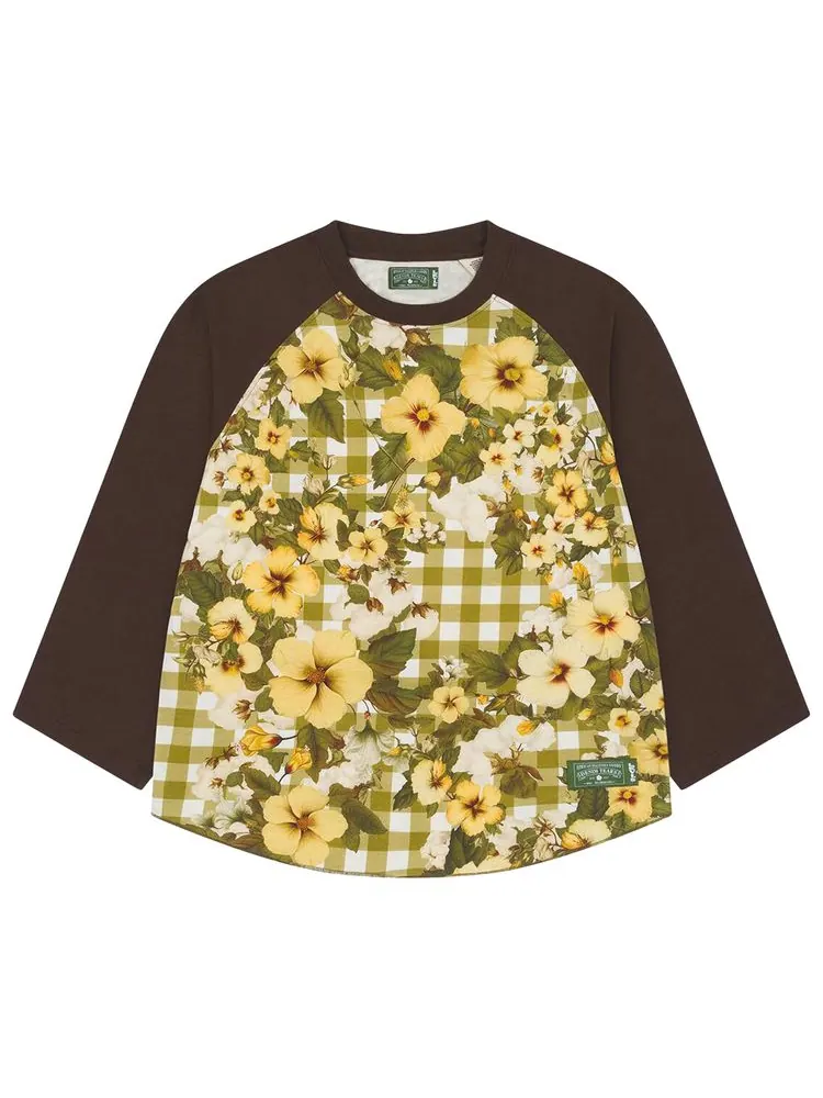 Футболка Denim Tears x Levi's Denim Tears Cotton Gingham Baseball Tee 'Multicolor'