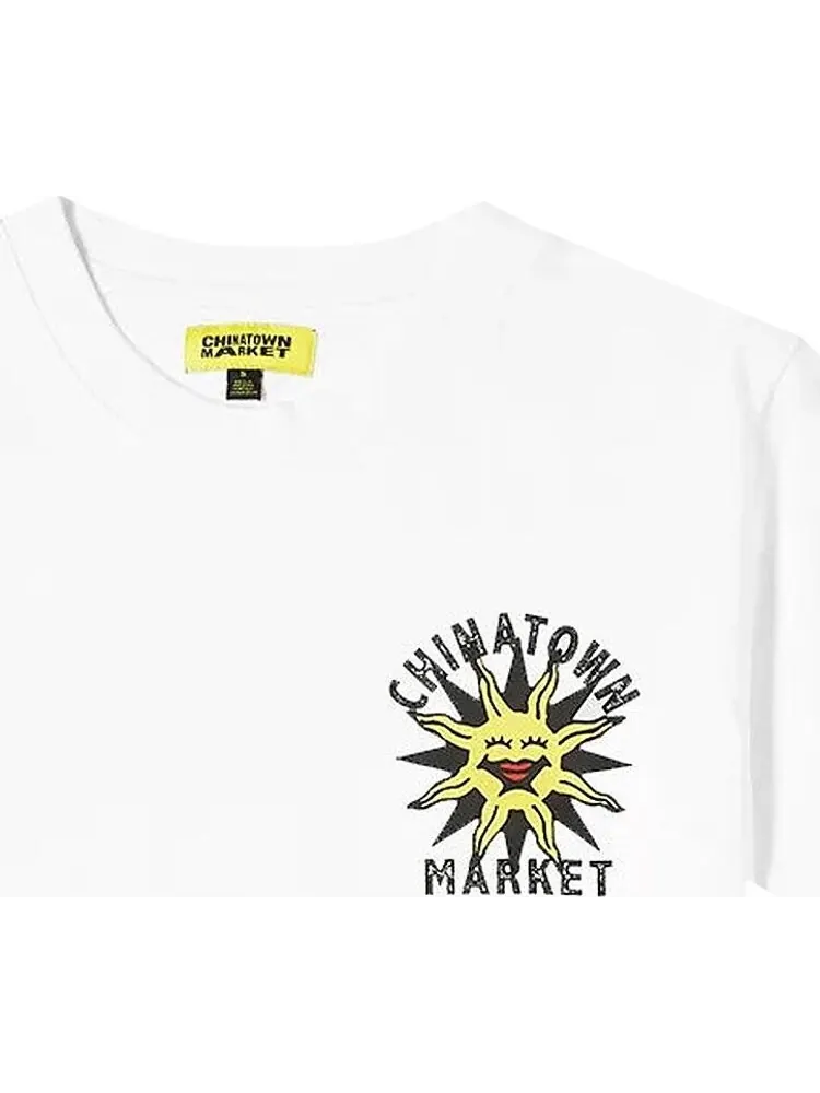 Футболка Chinatown Market Sunshine Over The Pyramids T-Shirt 'Cream' — изображение 1 из 1, бежевый