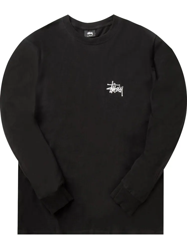 Лонгслив Stussy Basic Long-Sleeve Tee 'Black'