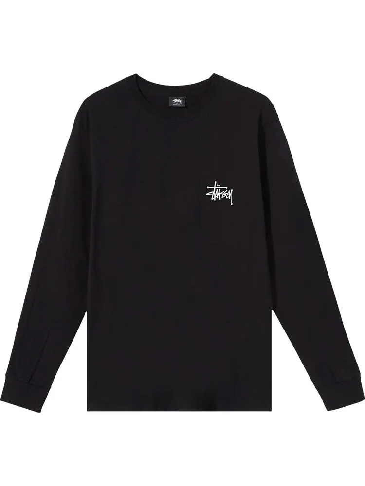 Лонгслив Stussy Basic Long-Sleeve Tee 'Black'