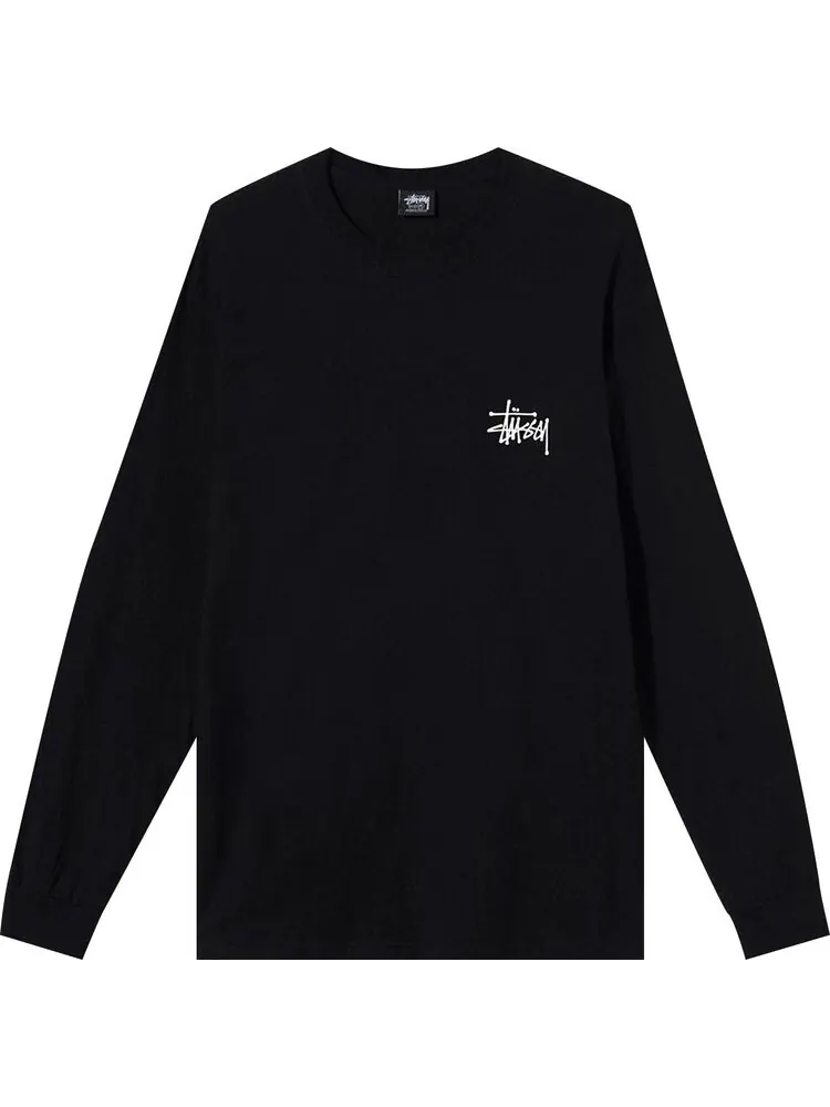 Лонгслив Stussy Basic Long-Sleeve Tee 'Black'
