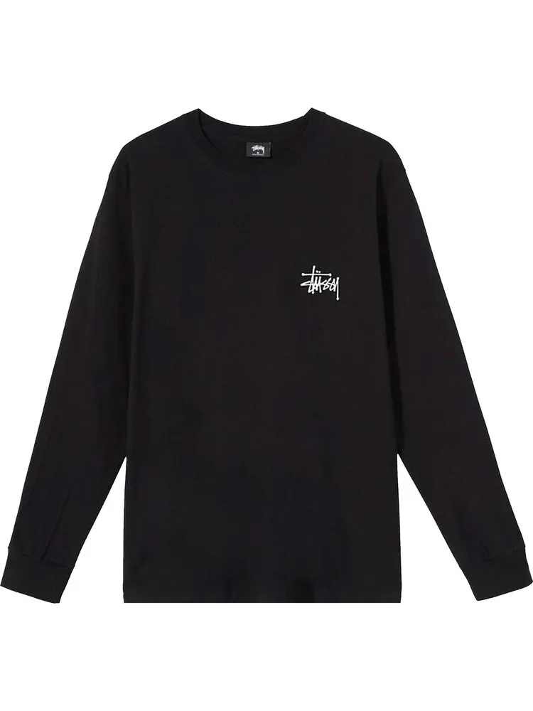 Лонгслив Stussy Basic Long-Sleeve Tee 'Black'