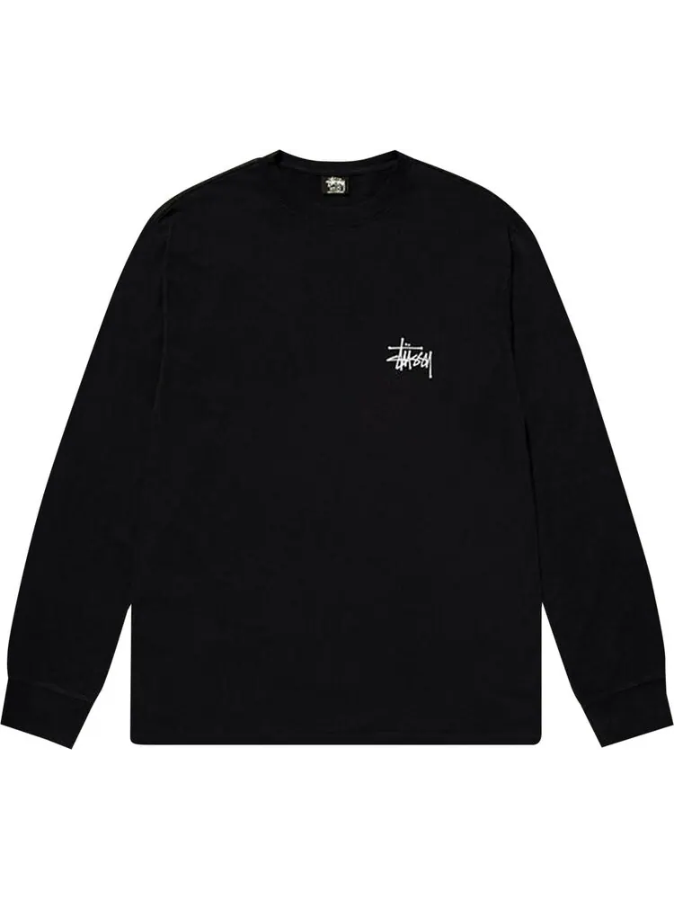 Лонгслив Stussy Basic Long-Sleeve Tee 'Black'
