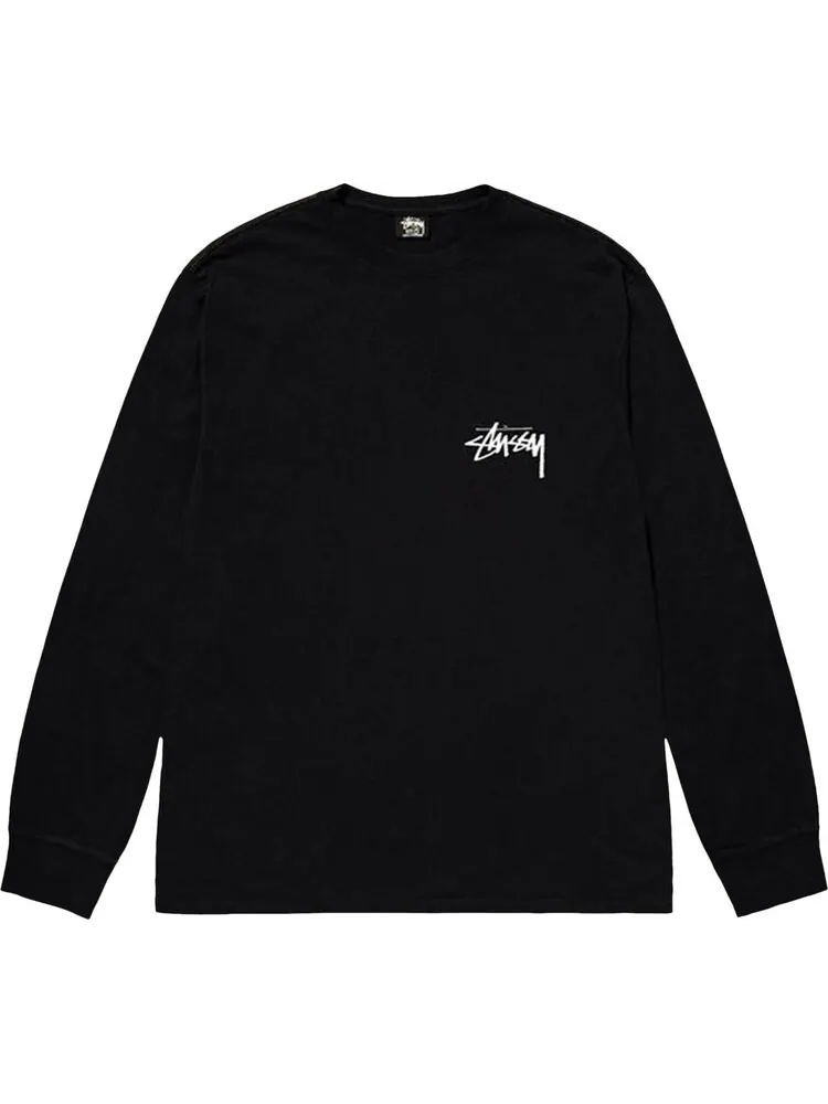 Лонгслив Stussy 8 Ball Fade Long-Sleeve Tee 'Black'