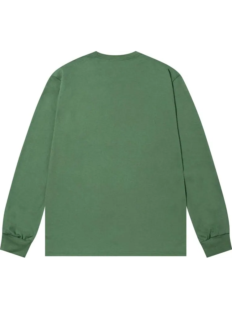 Лонгслив Stussy Hardware Long-Sleeve Tee 'Sage' — изображение 2 из 2, зеленый