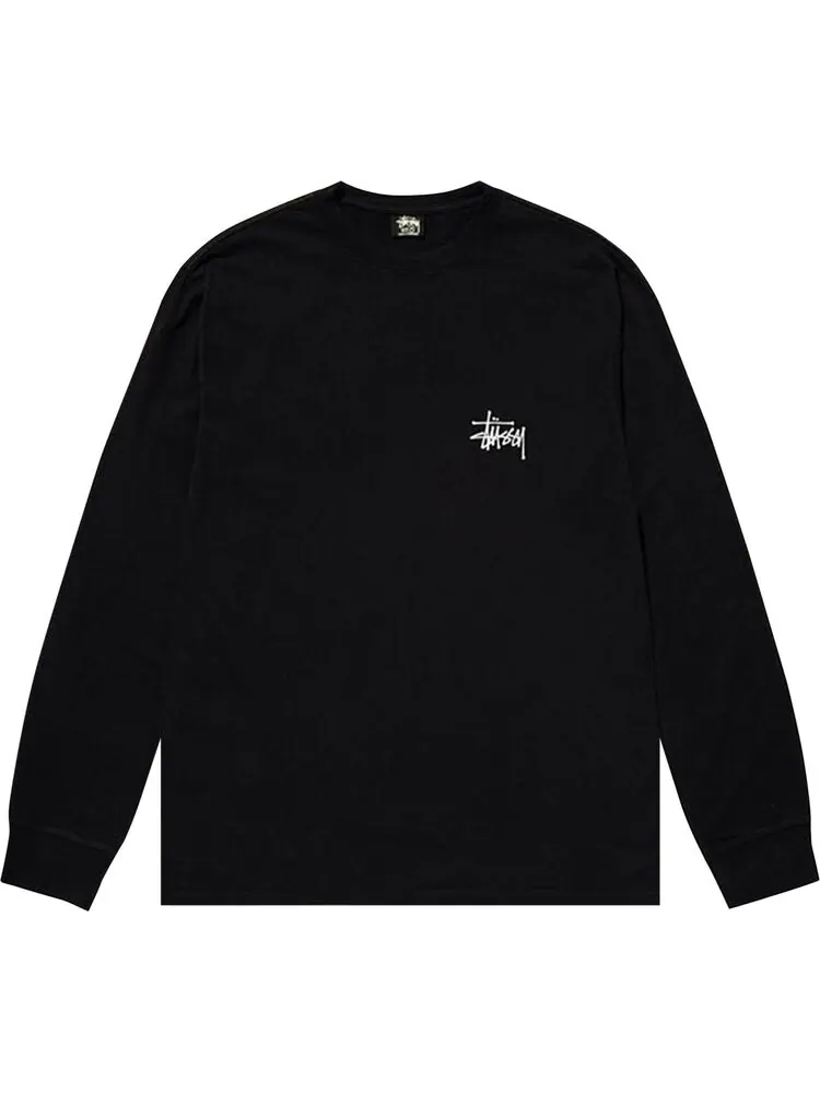 Лонгслив Stussy Basic Long-Sleeve Tee 'Black'