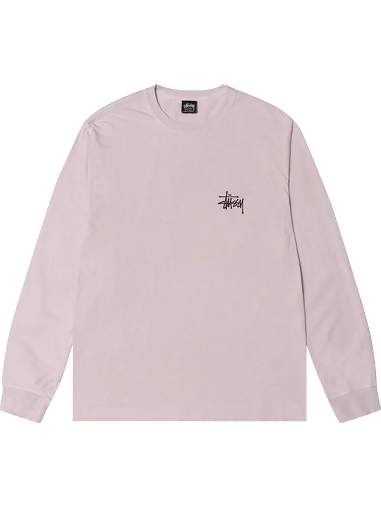 Лонгслив Stussy Basic Pigment Dyed Long-Sleeve Tee 'Blush'