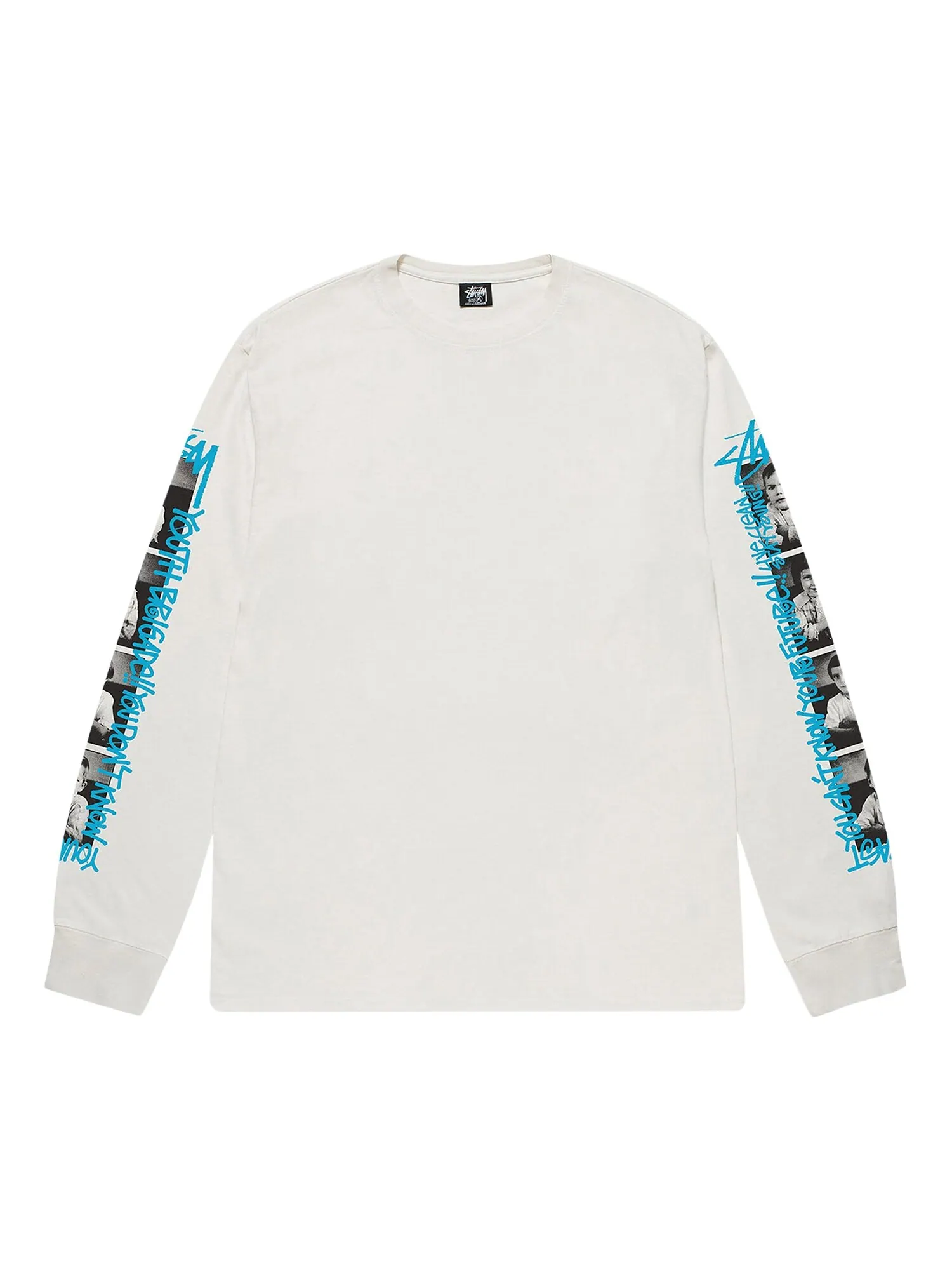 Футболка с длинными рукавами Stussy Youth Brigade, окрашенная в пигмент