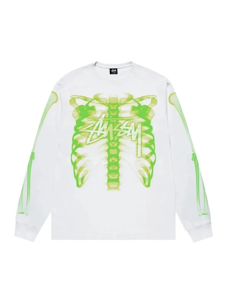 Футболка Stussy Rib Cage 3M Long-Sleeve Tee