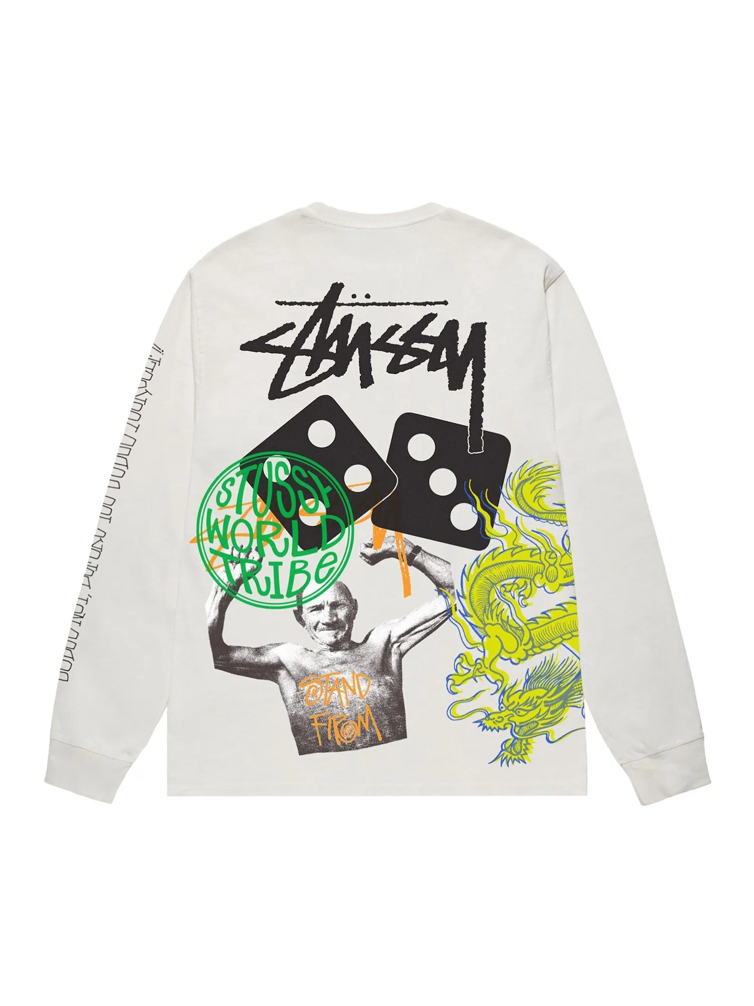 Футболка с длинными рукавами Stussy Strike — изображение 2 из 2, натуральный