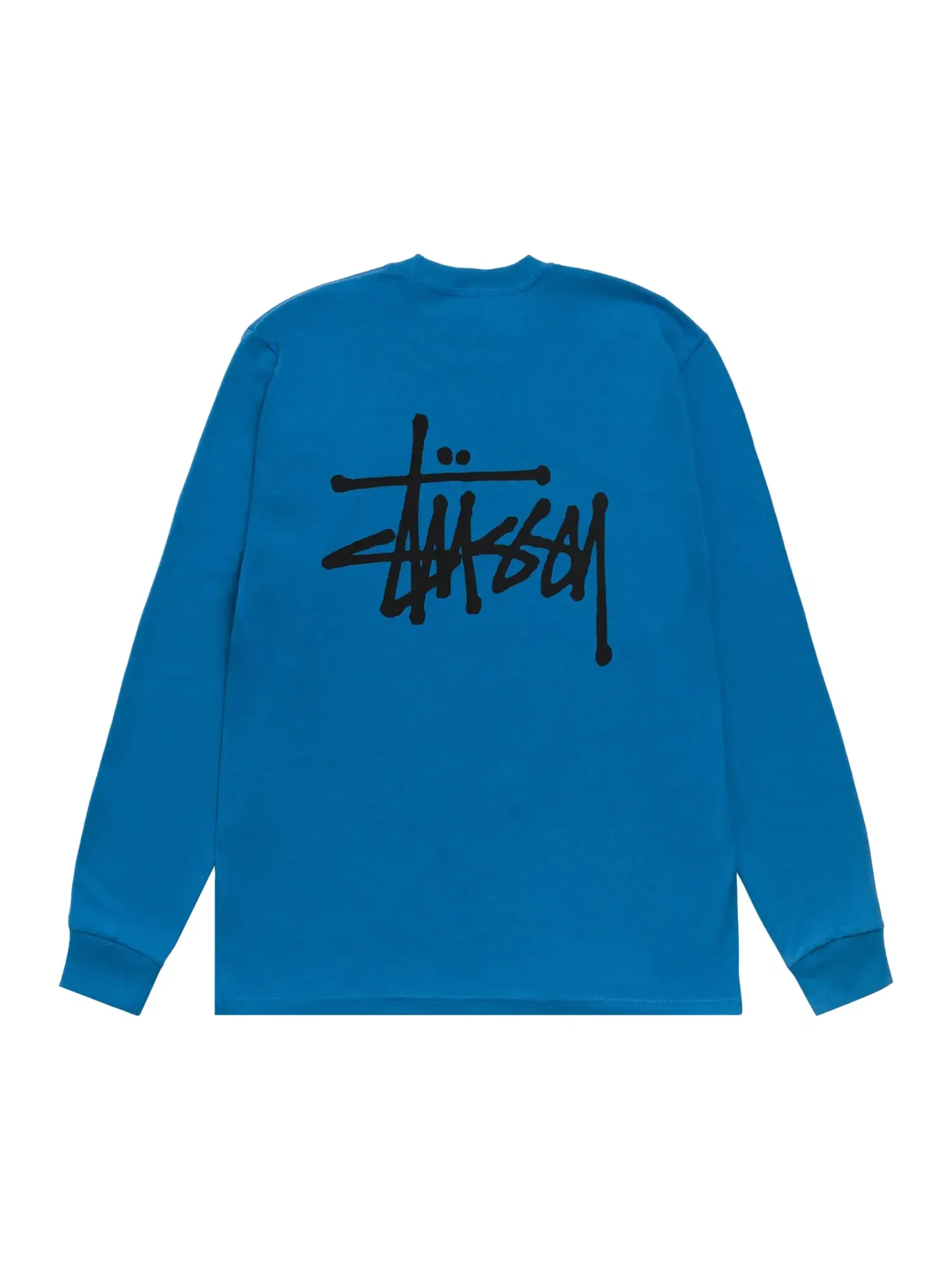 Футболка с длинным рукавом Stussy Basic StüSsy — изображение 2 из 2, синий